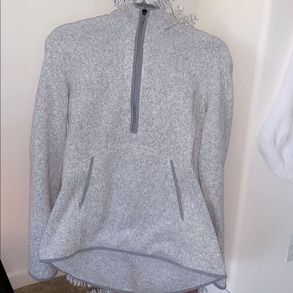 Grey Lululemon Quarter-Zip Sweater